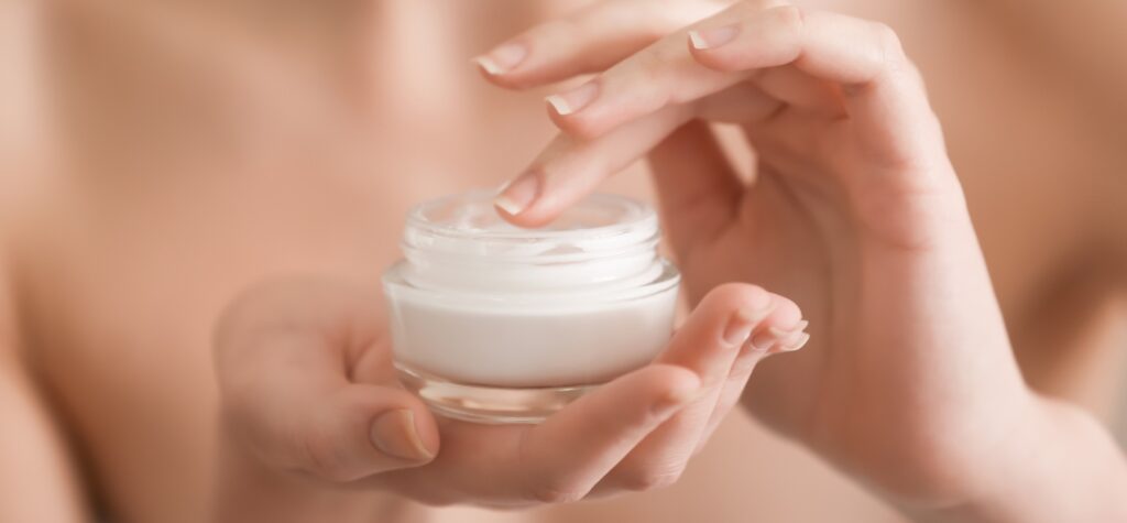skincare routine application
