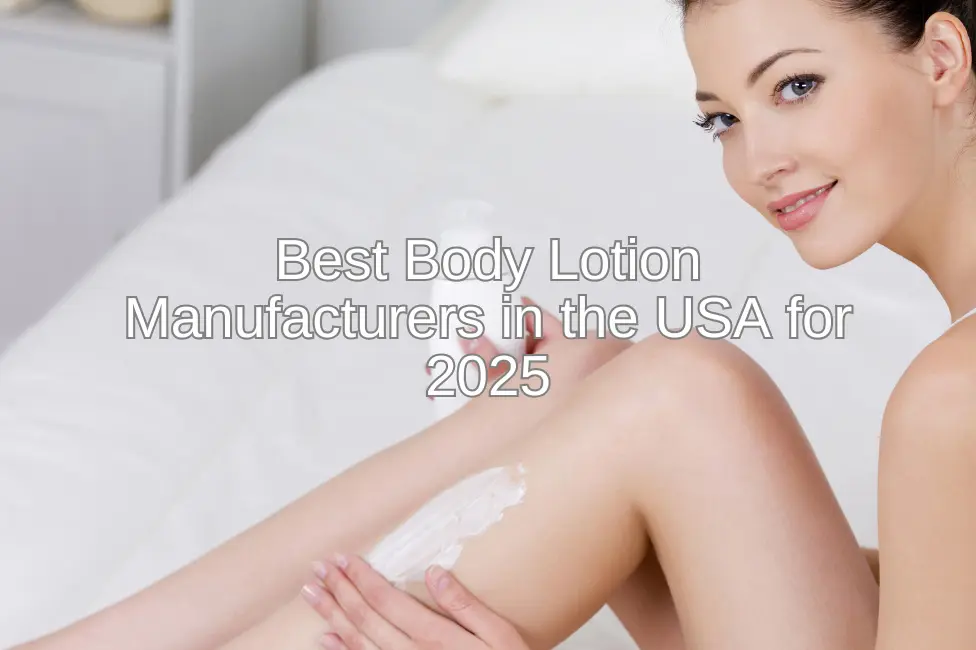 best body lotion manufacturers in the usa for 2025