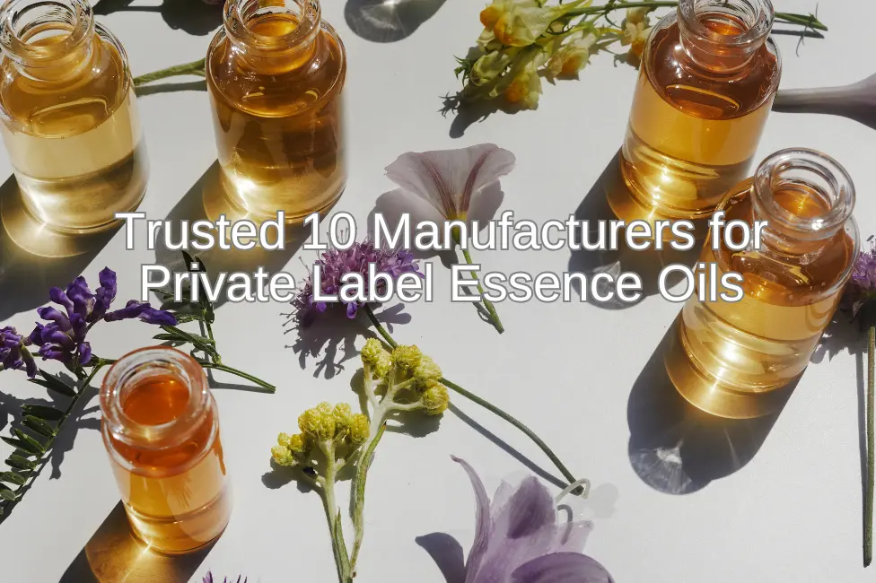 trusted 10 manufacturers for private label essence oils